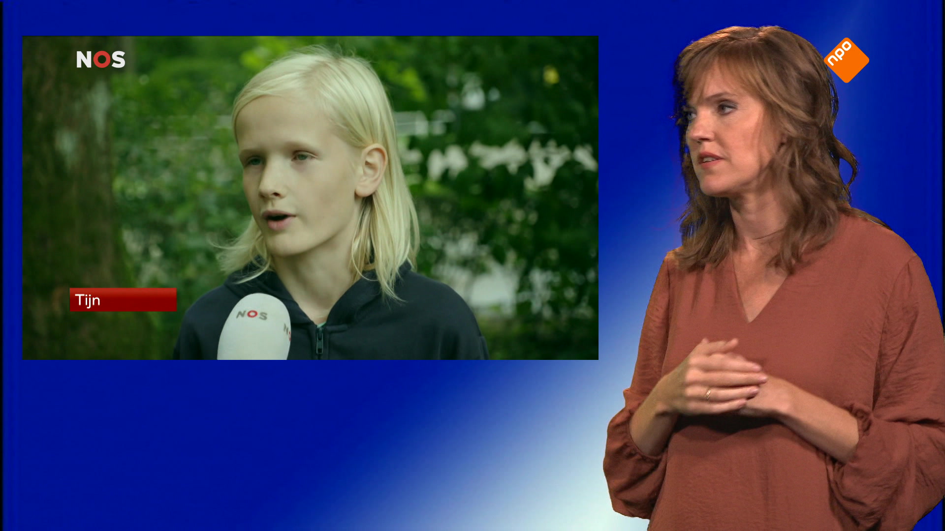 NOS Jeugdjournaal met gebarentolk