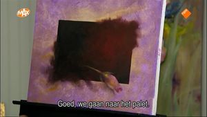 Hibiscus in een passe-partout