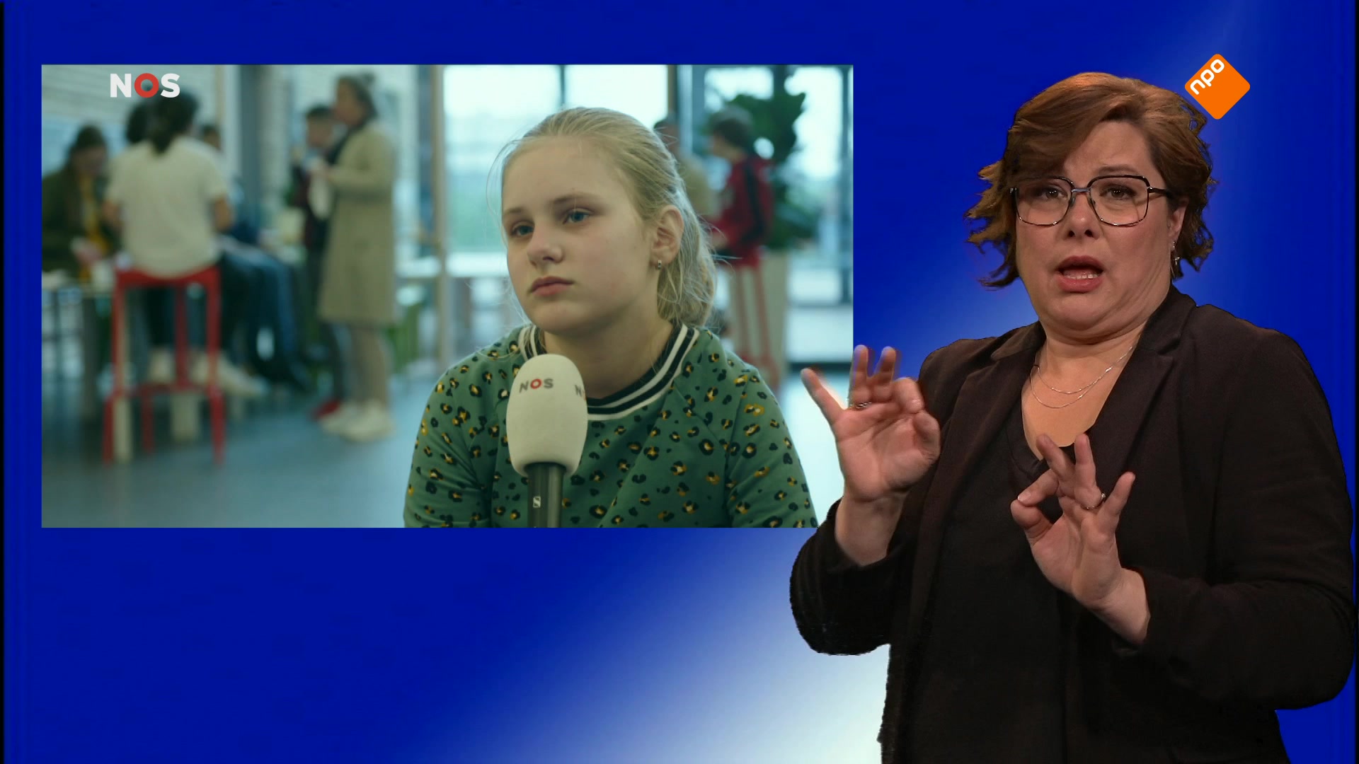 NOS Jeugdjournaal met gebarentolk