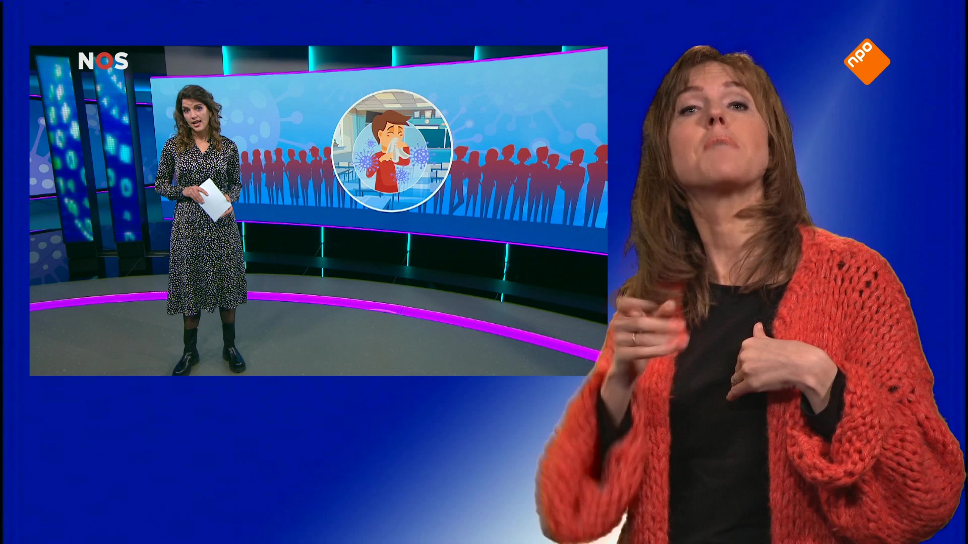 NOS Jeugdjournaal met gebarentolk