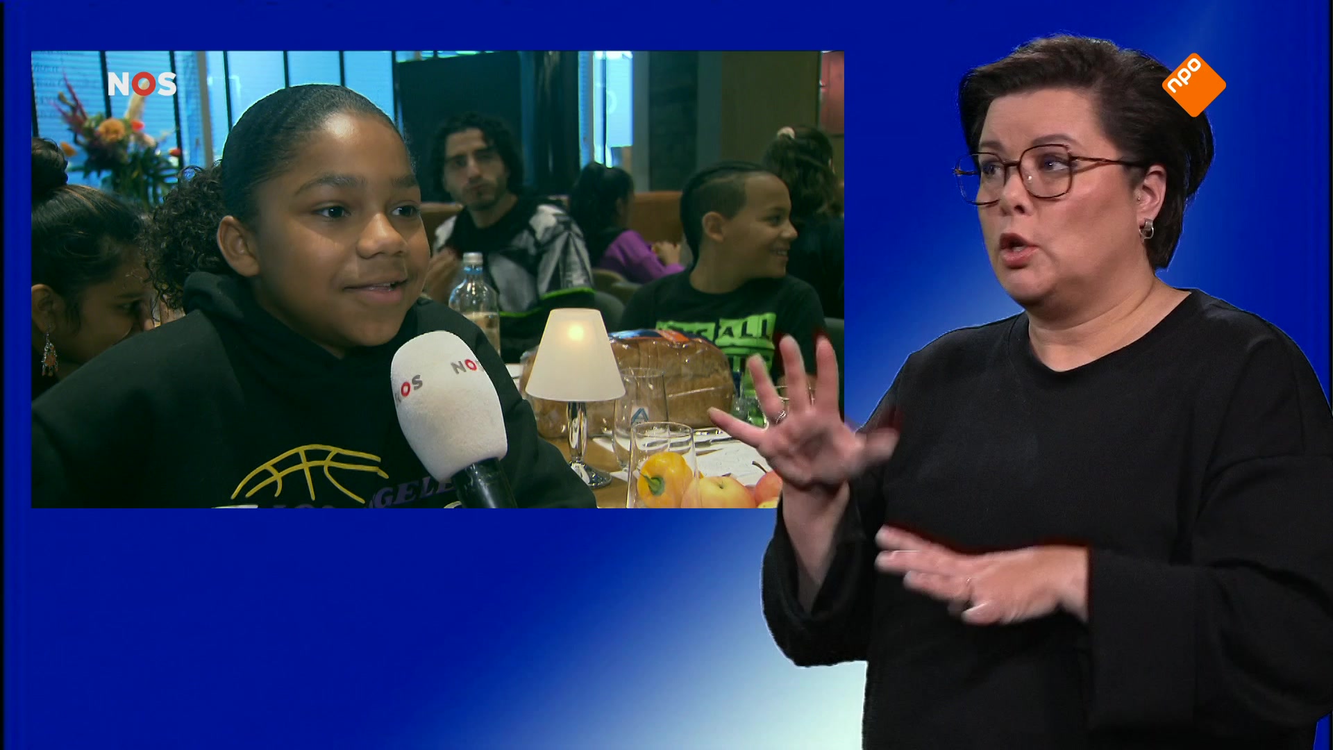NOS Jeugdjournaal met gebarentolk