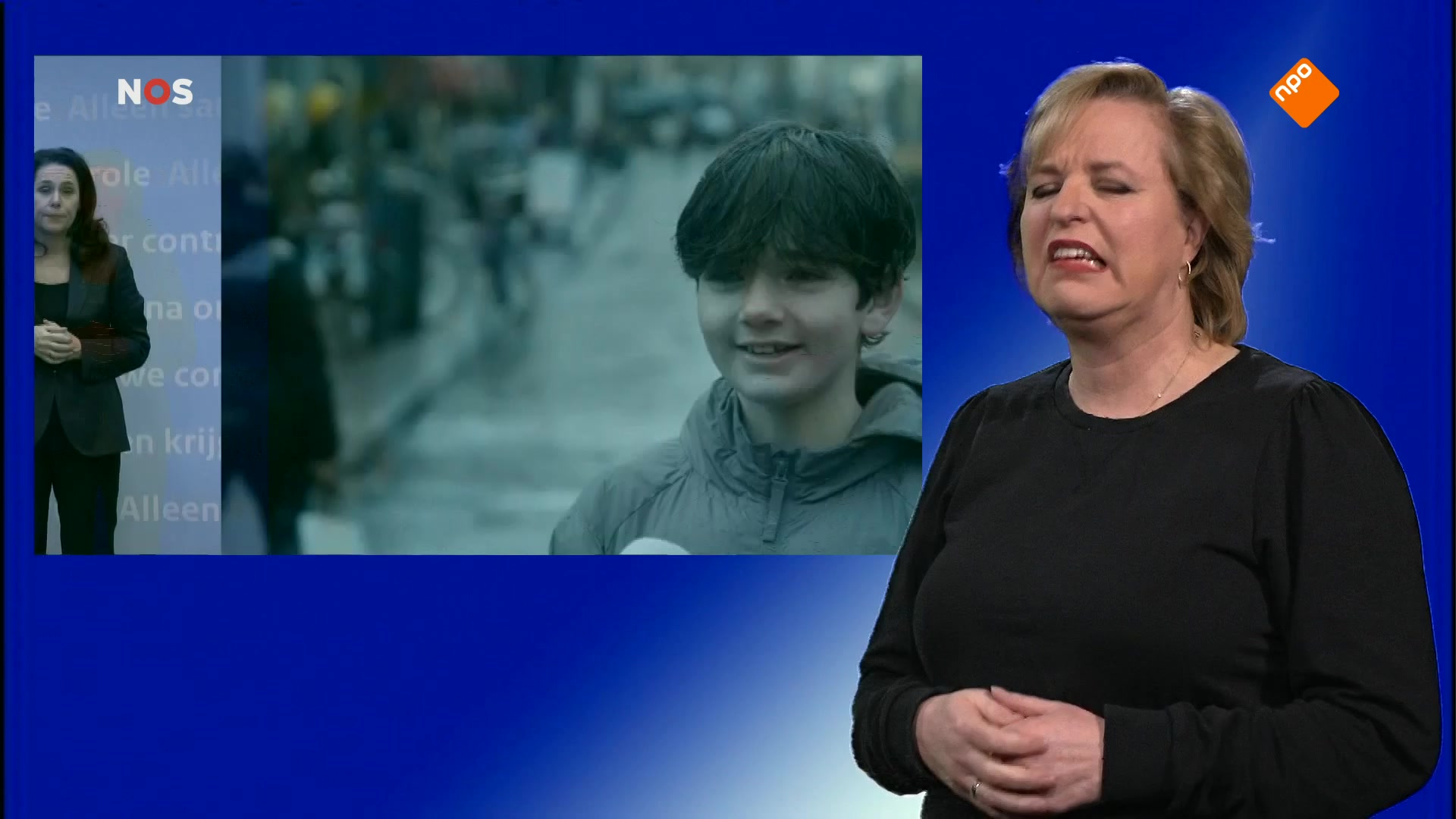 NOS Jeugdjournaal met gebarentolk