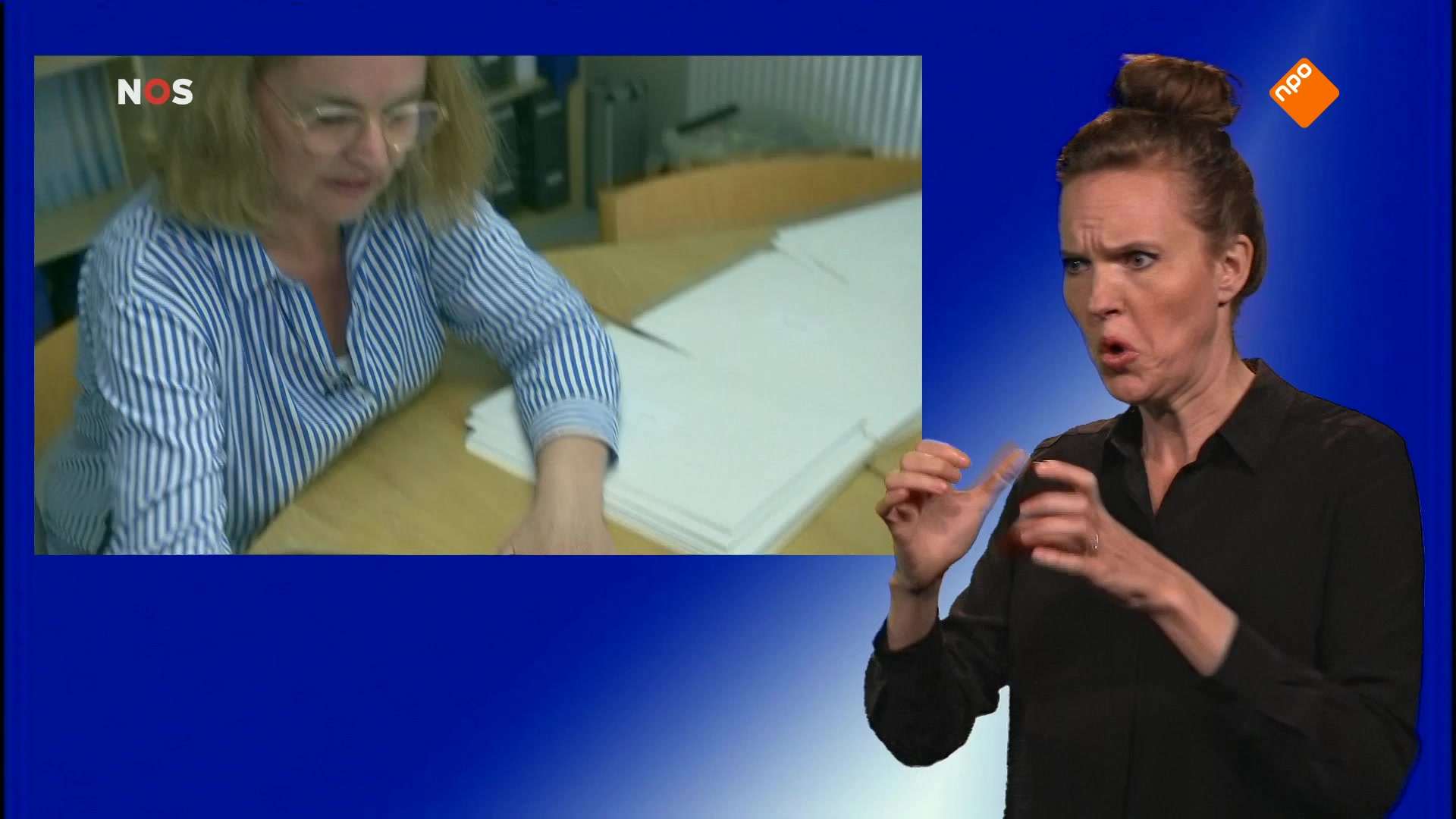 NOS Jeugdjournaal met gebarentolk