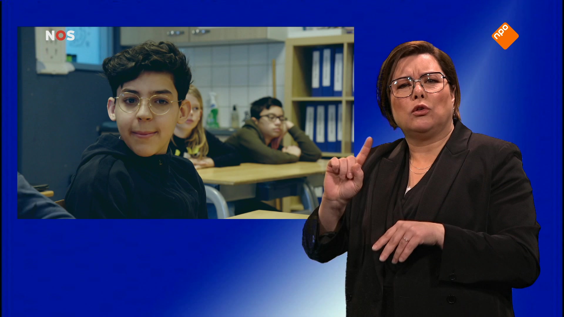 NOS Jeugdjournaal met gebarentolk