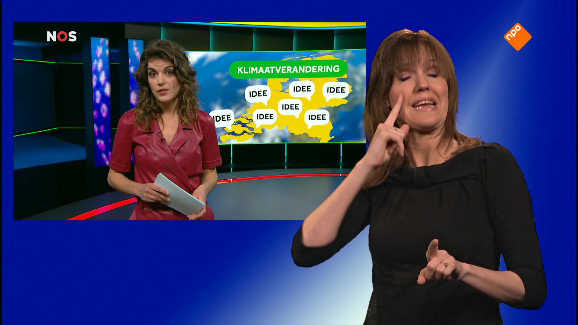 NOS Jeugdjournaal met gebarentolk