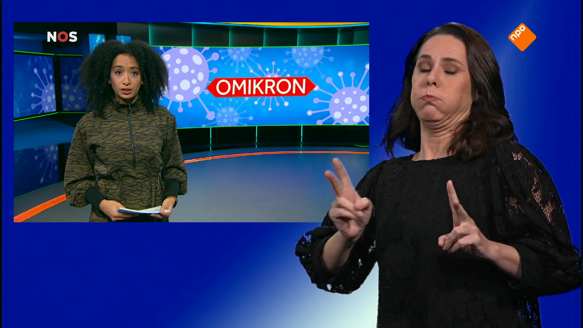 NOS Jeugdjournaal met gebarentolk