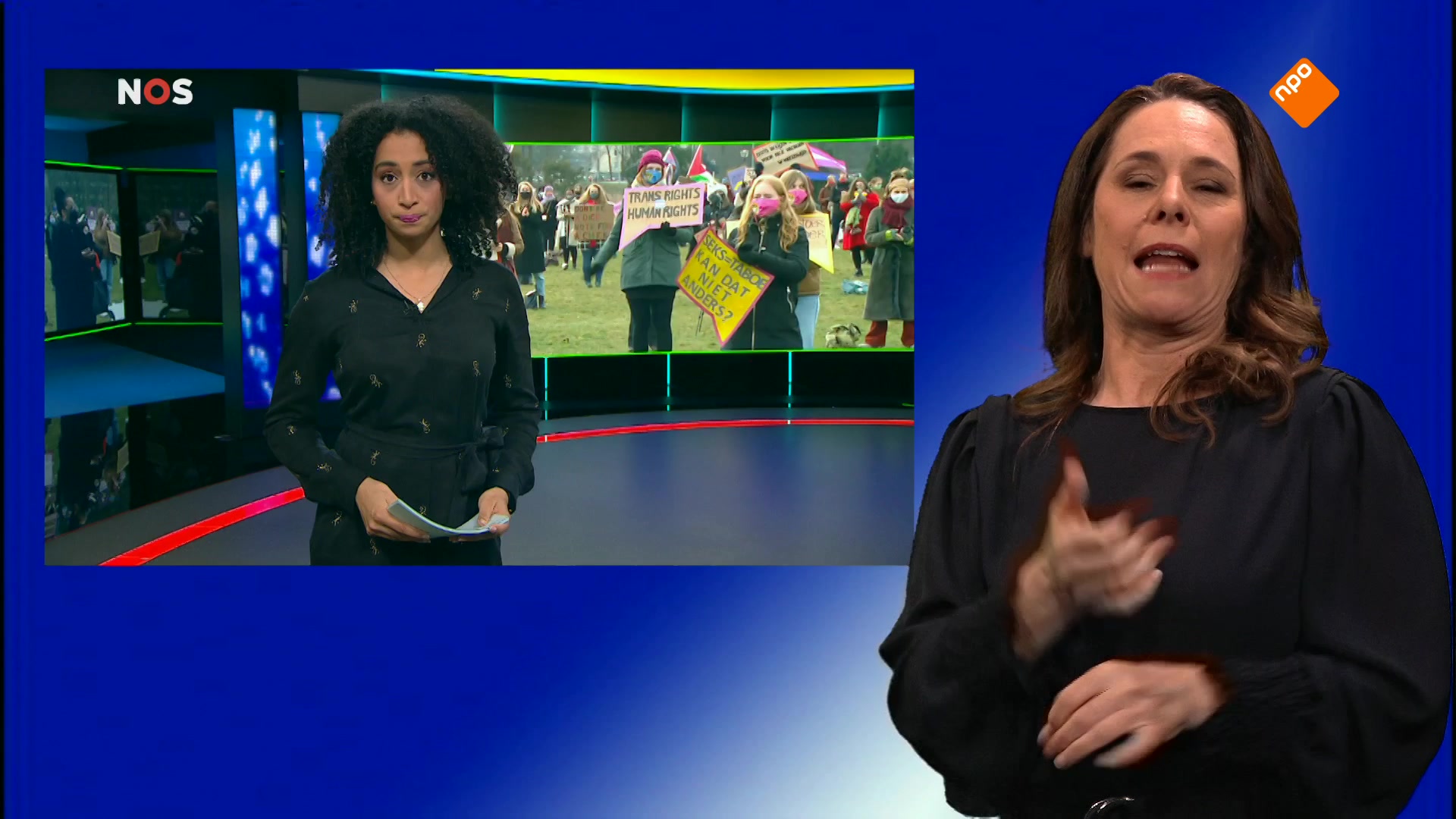 NOS Jeugdjournaal met gebarentolk