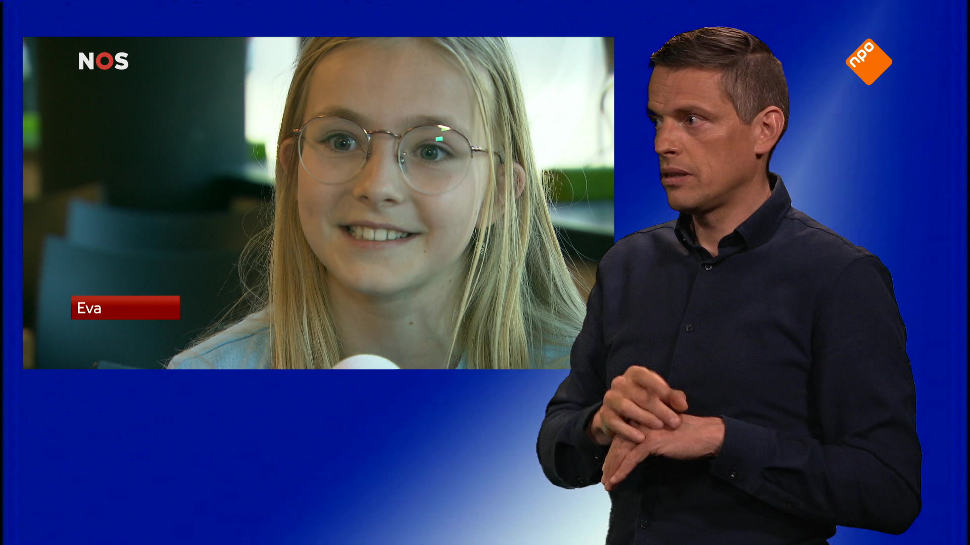 NOS Jeugdjournaal met gebarentolk