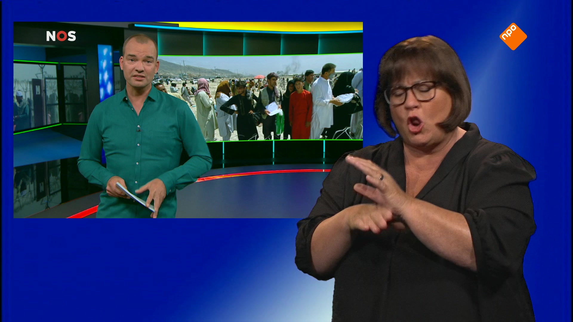 NOS Jeugdjournaal met gebarentolk