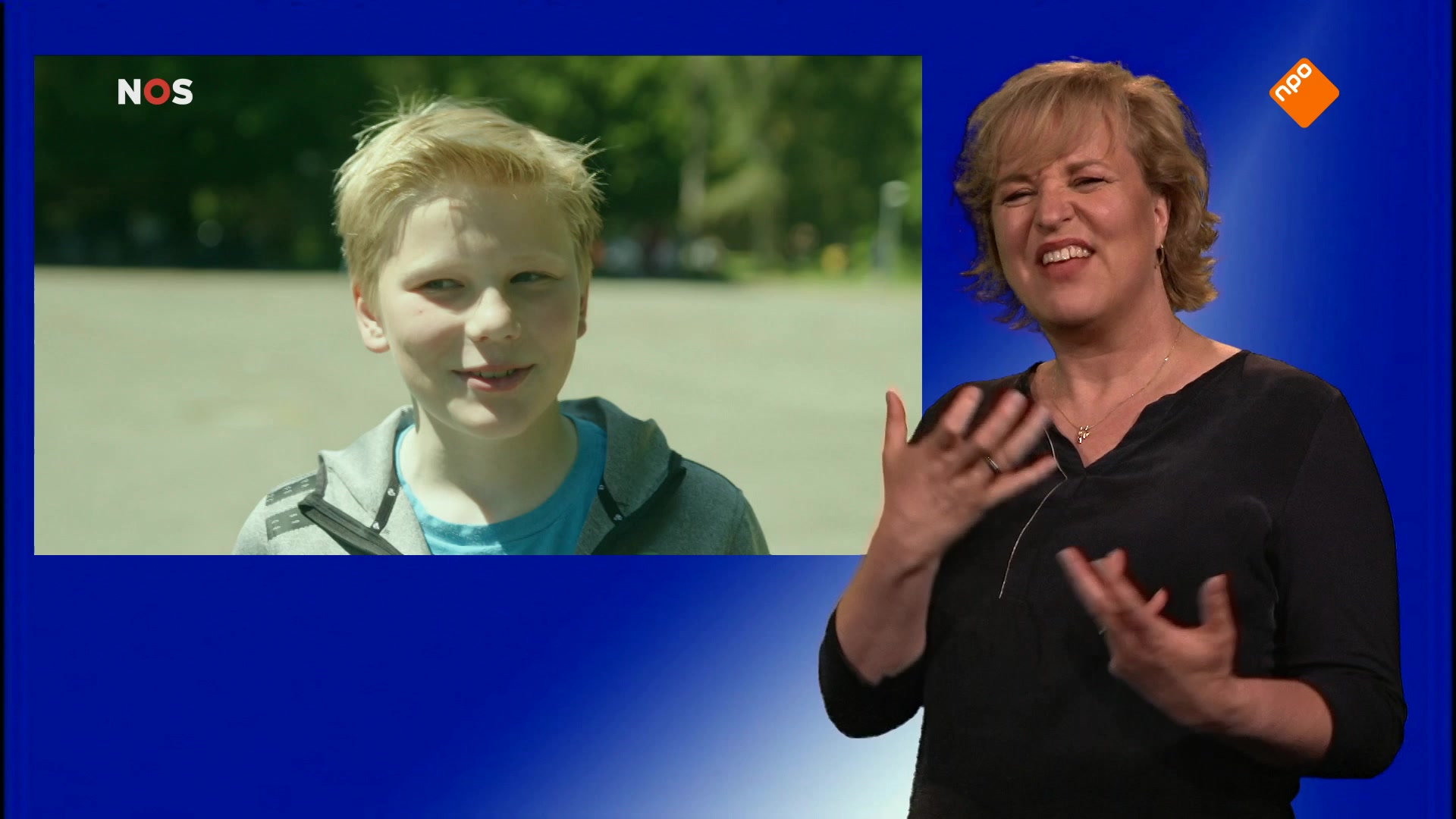 NOS Jeugdjournaal met gebarentolk
