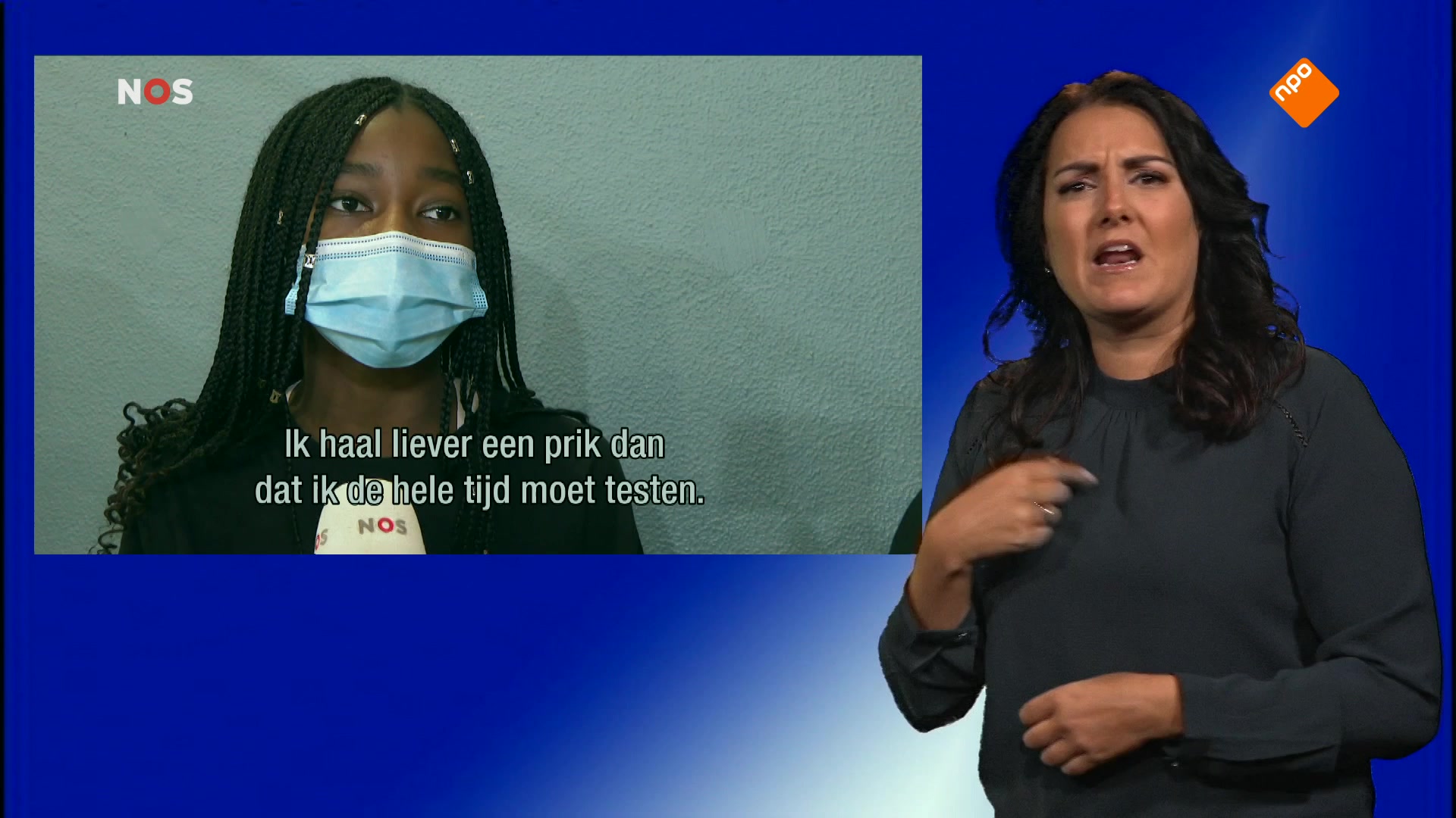 NOS Jeugdjournaal met gebarentolk