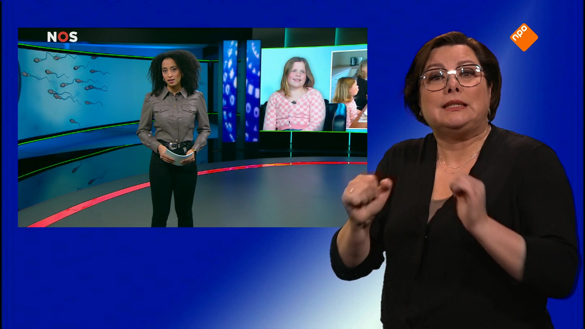 NOS Jeugdjournaal met gebarentolk