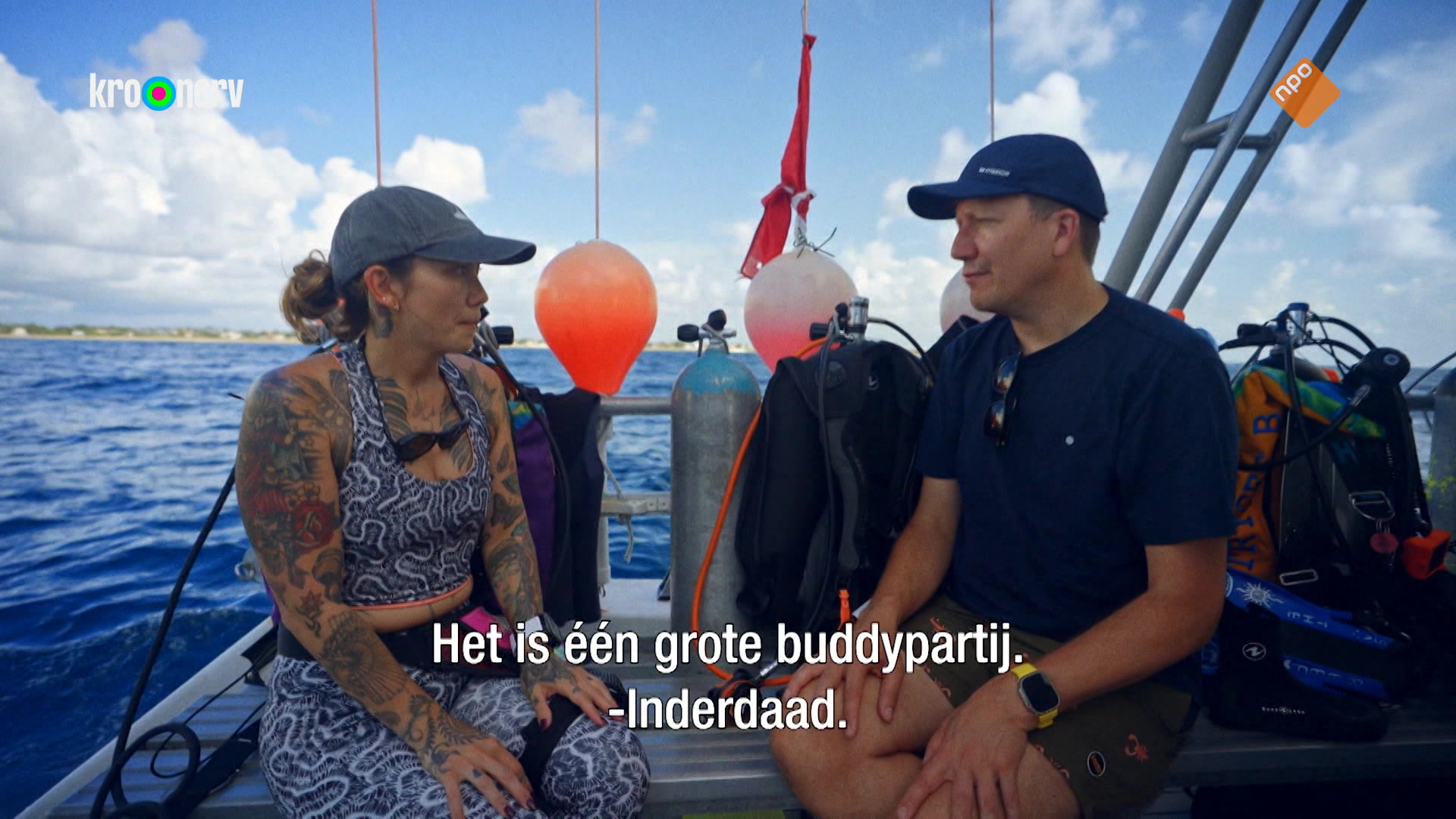 Klaas is voor één dag afvalduiker