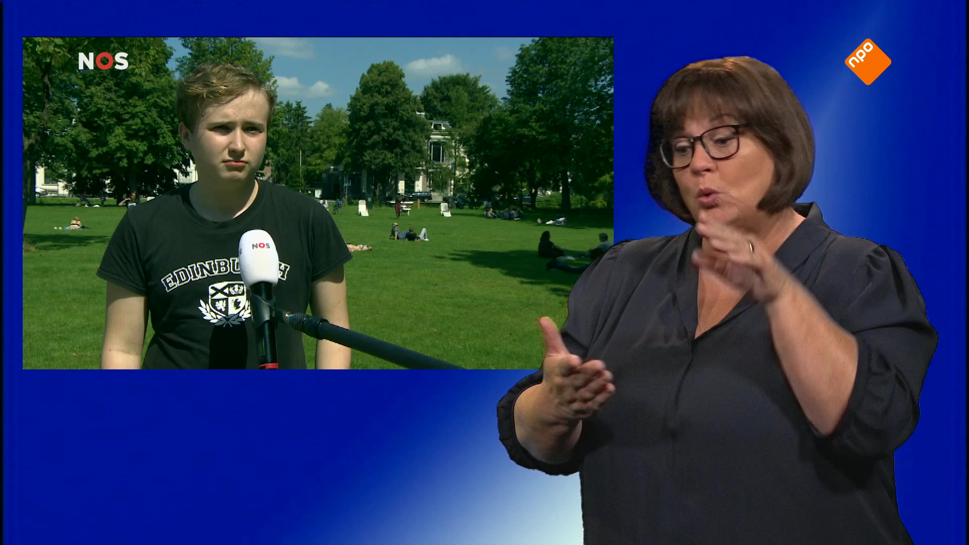 NOS Jeugdjournaal met gebarentolk