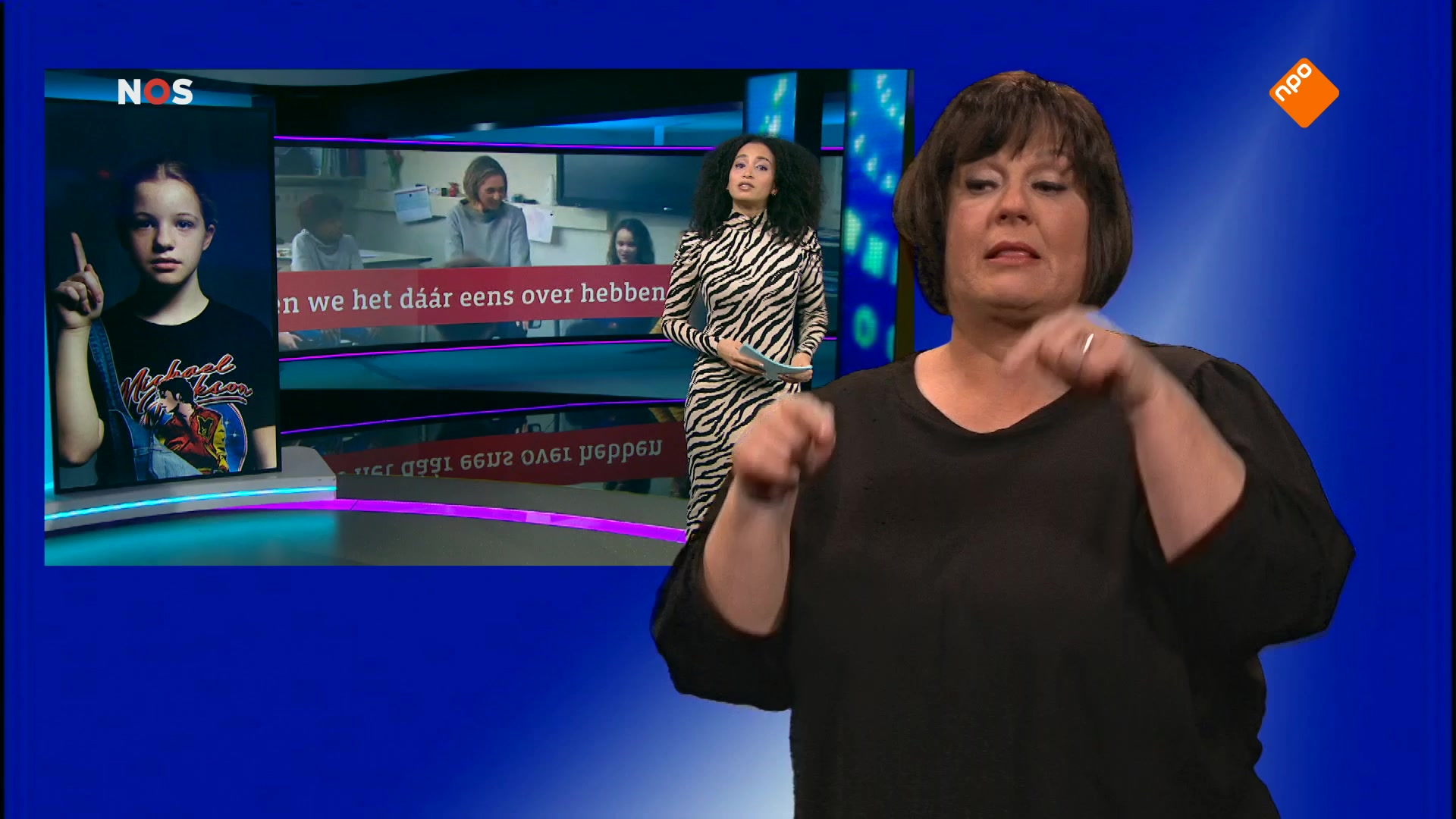 NOS Jeugdjournaal met gebarentolk