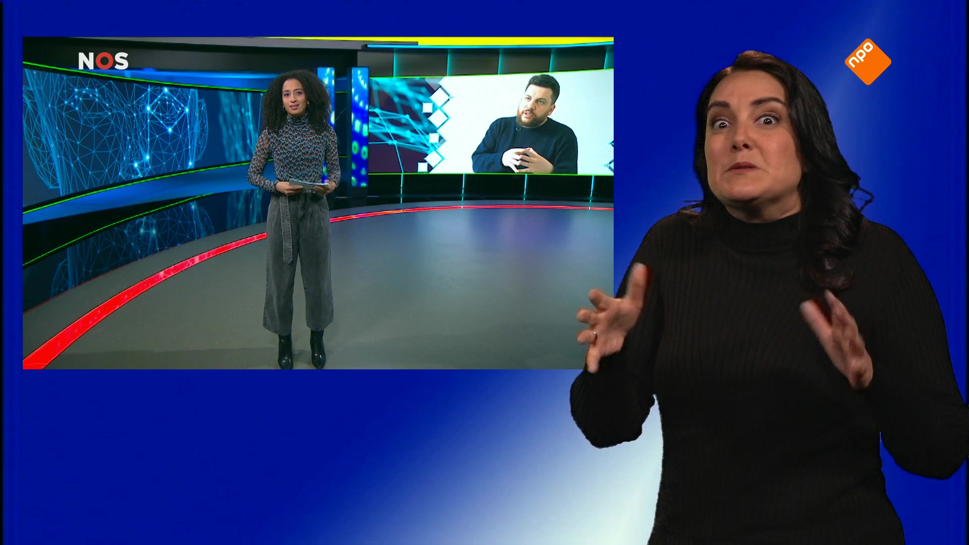 NOS Jeugdjournaal met gebarentolk