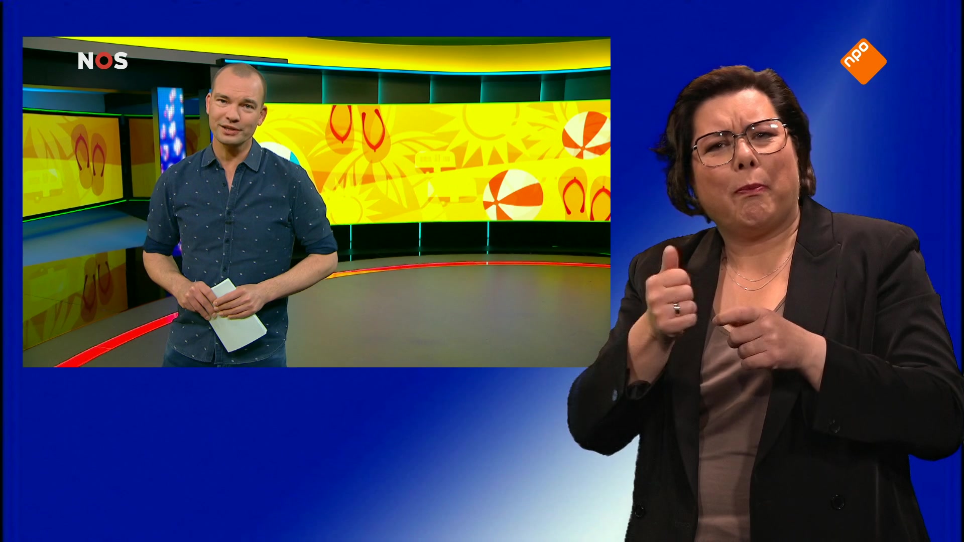 NOS Jeugdjournaal met gebarentolk