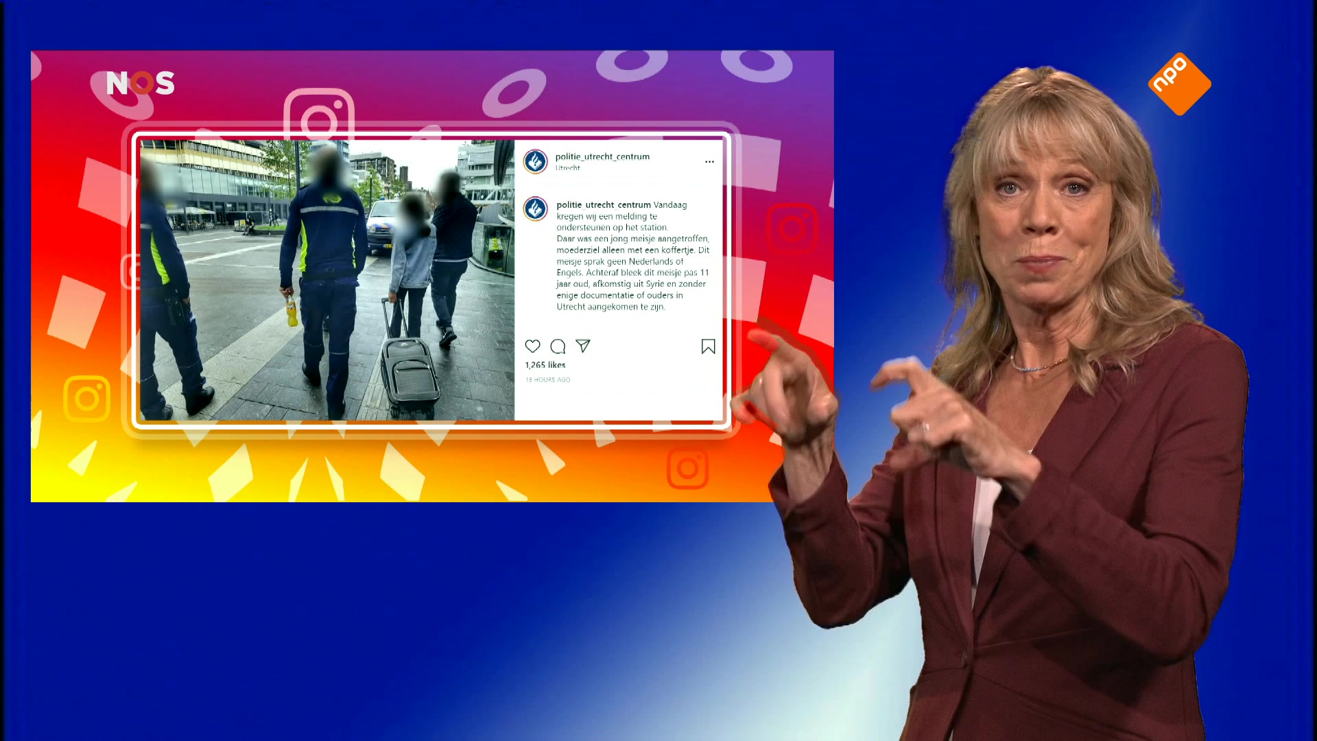 NOS Jeugdjournaal met gebarentolk
