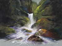 24. Waterval in de bergen