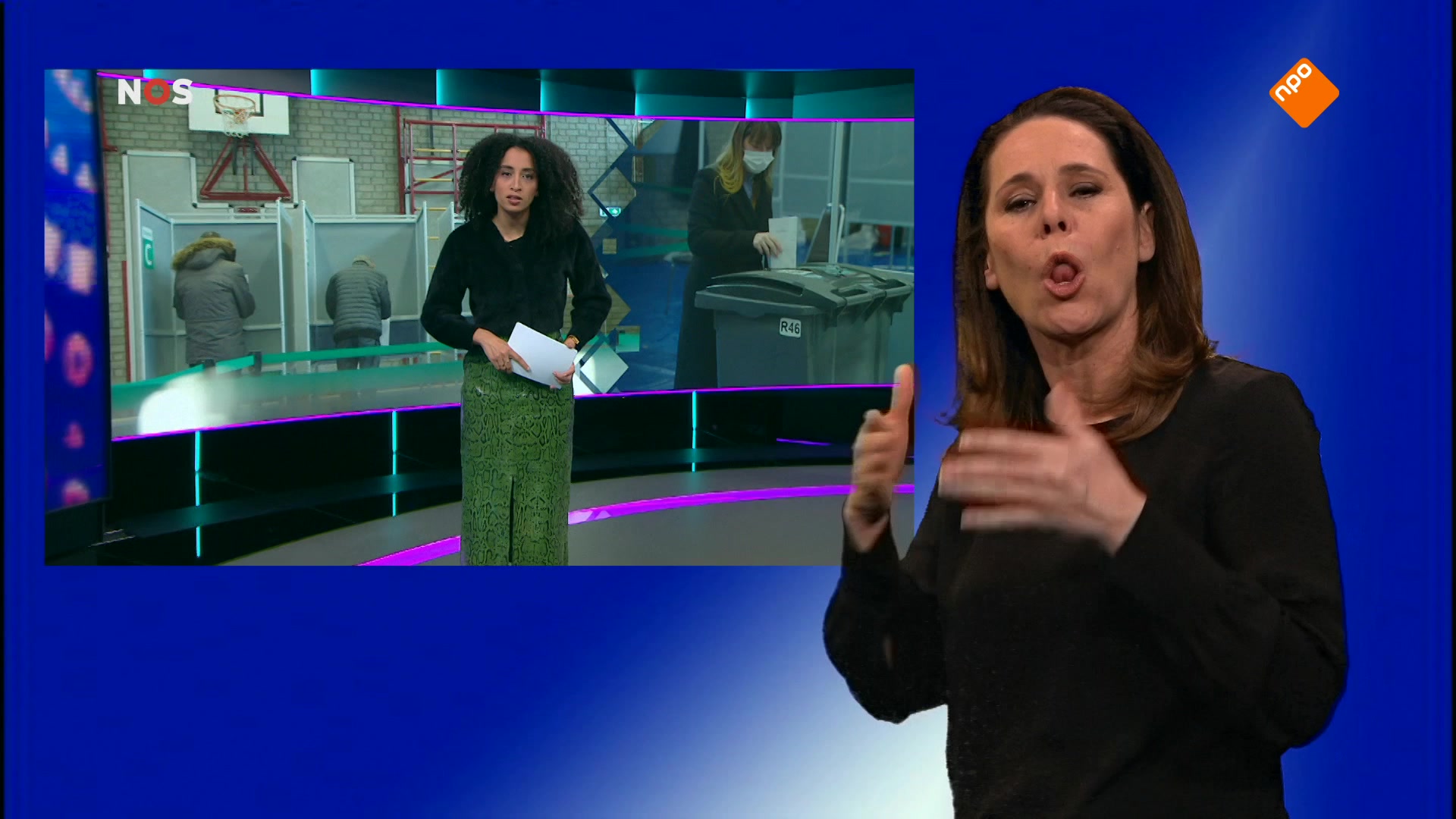 NOS Jeugdjournaal met gebarentolk