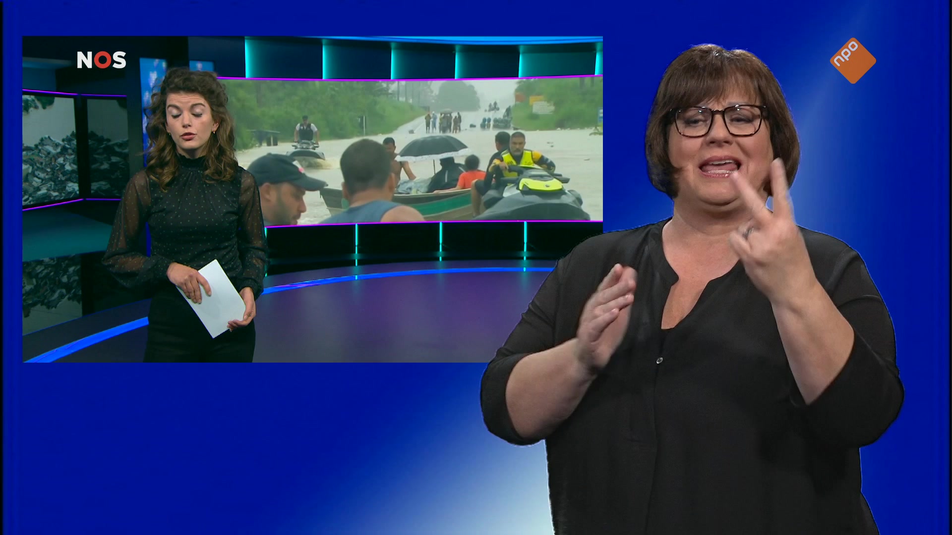 NOS Jeugdjournaal met gebarentolk