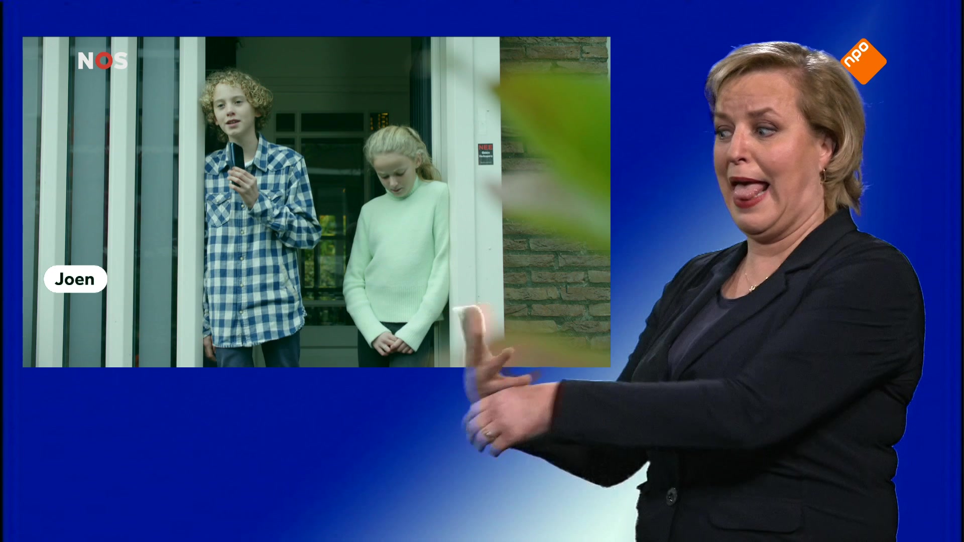 NOS Jeugdjournaal met gebarentolk