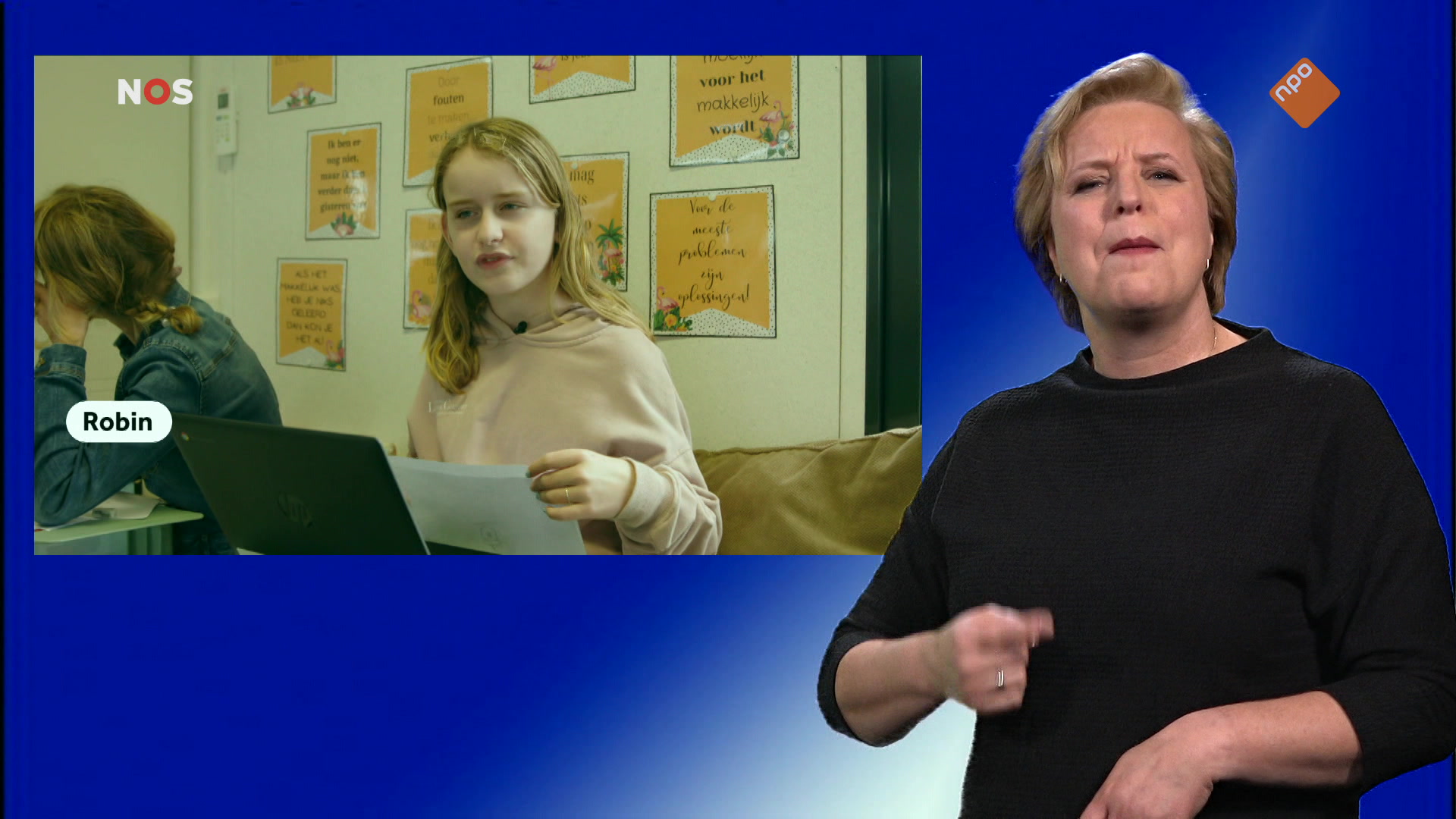 NOS Jeugdjournaal met gebarentaal