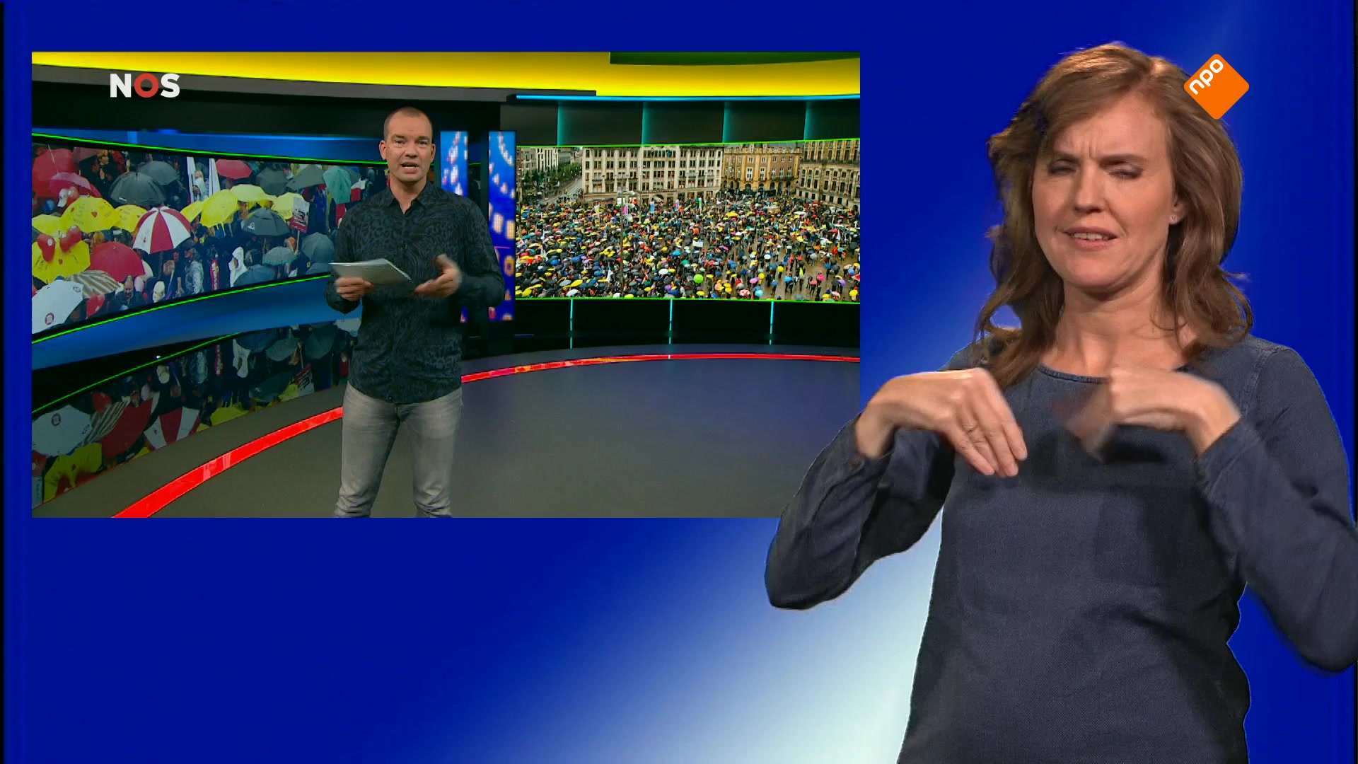 NOS Jeugdjournaal met gebarentolk