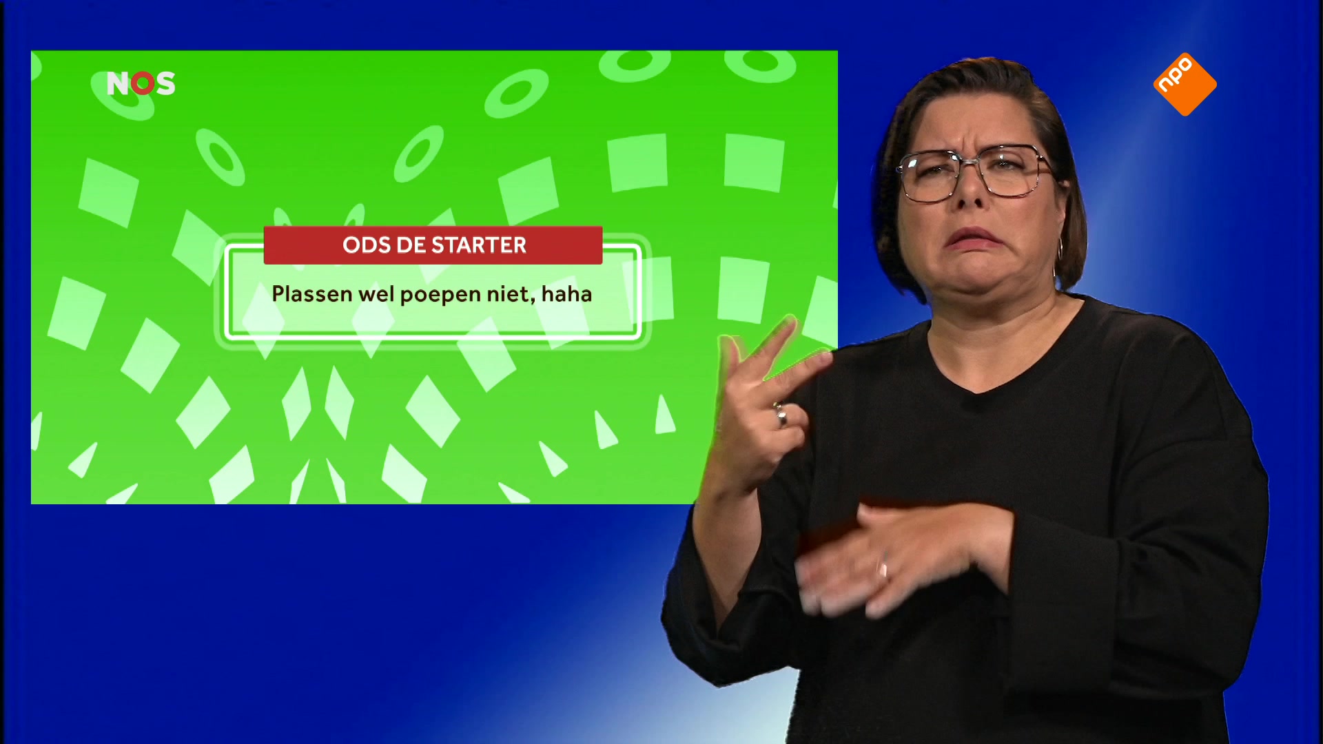 NOS Jeugdjournaal met gebarentolk