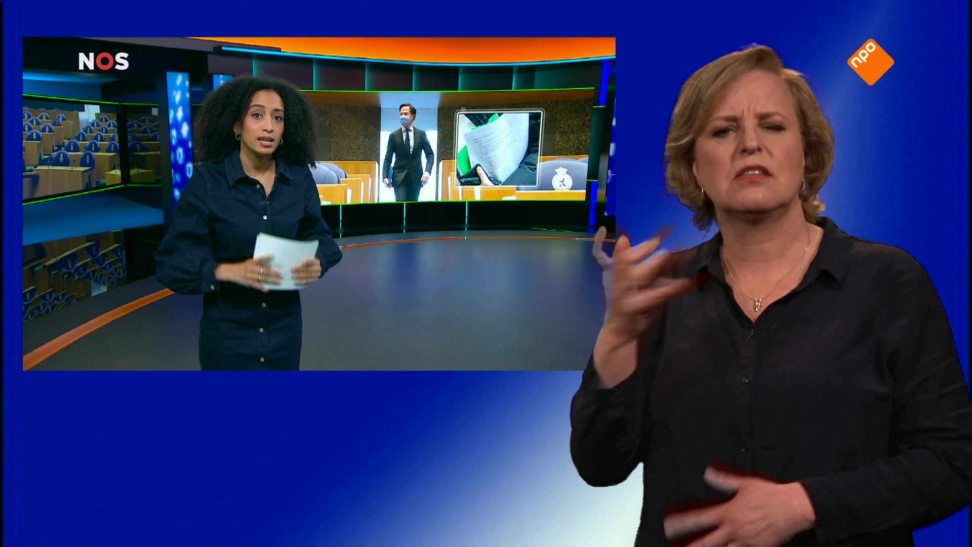 NOS Jeugdjournaal met gebarentolk