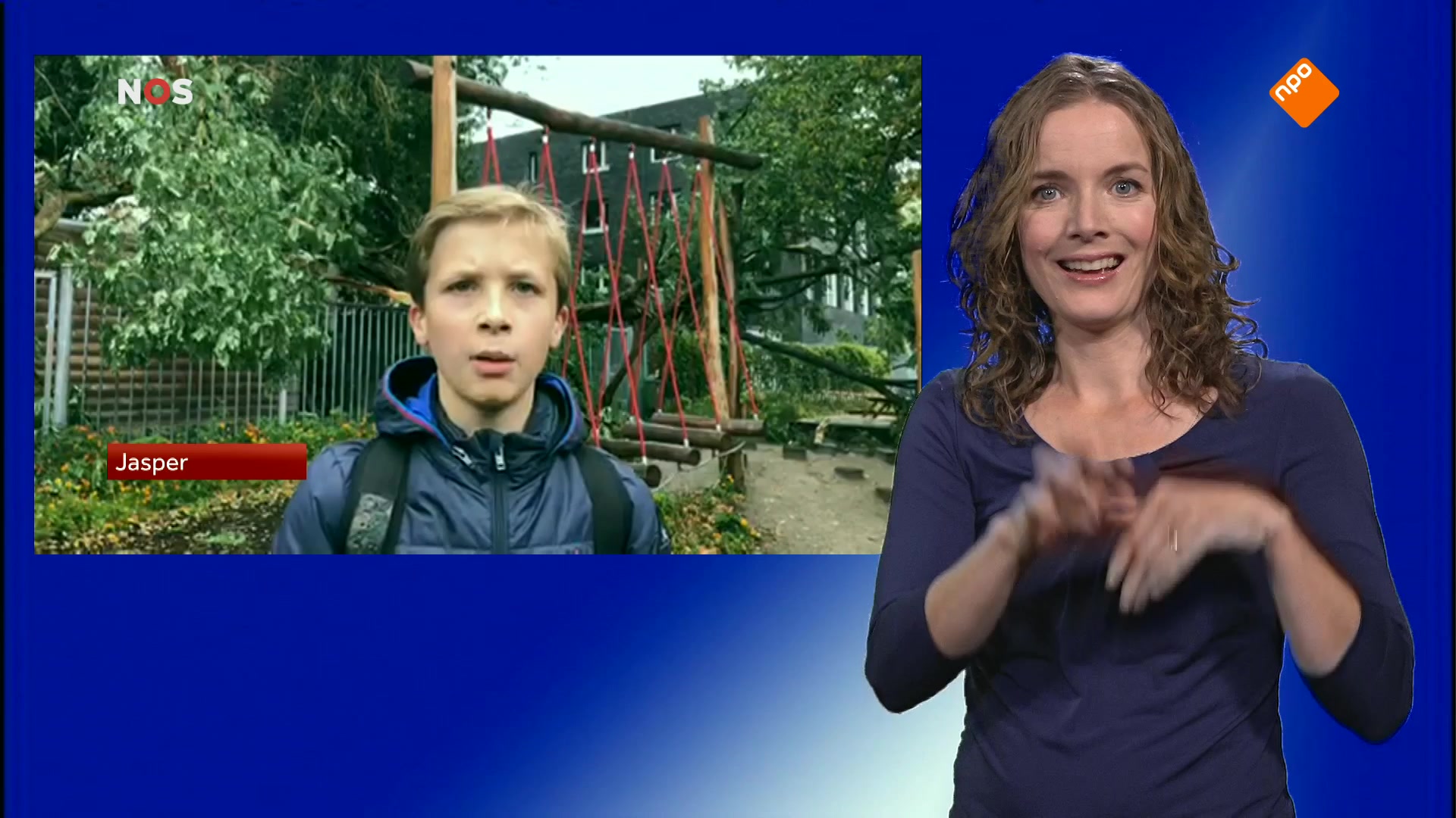 NOS Jeugdjournaal met gebarentolk