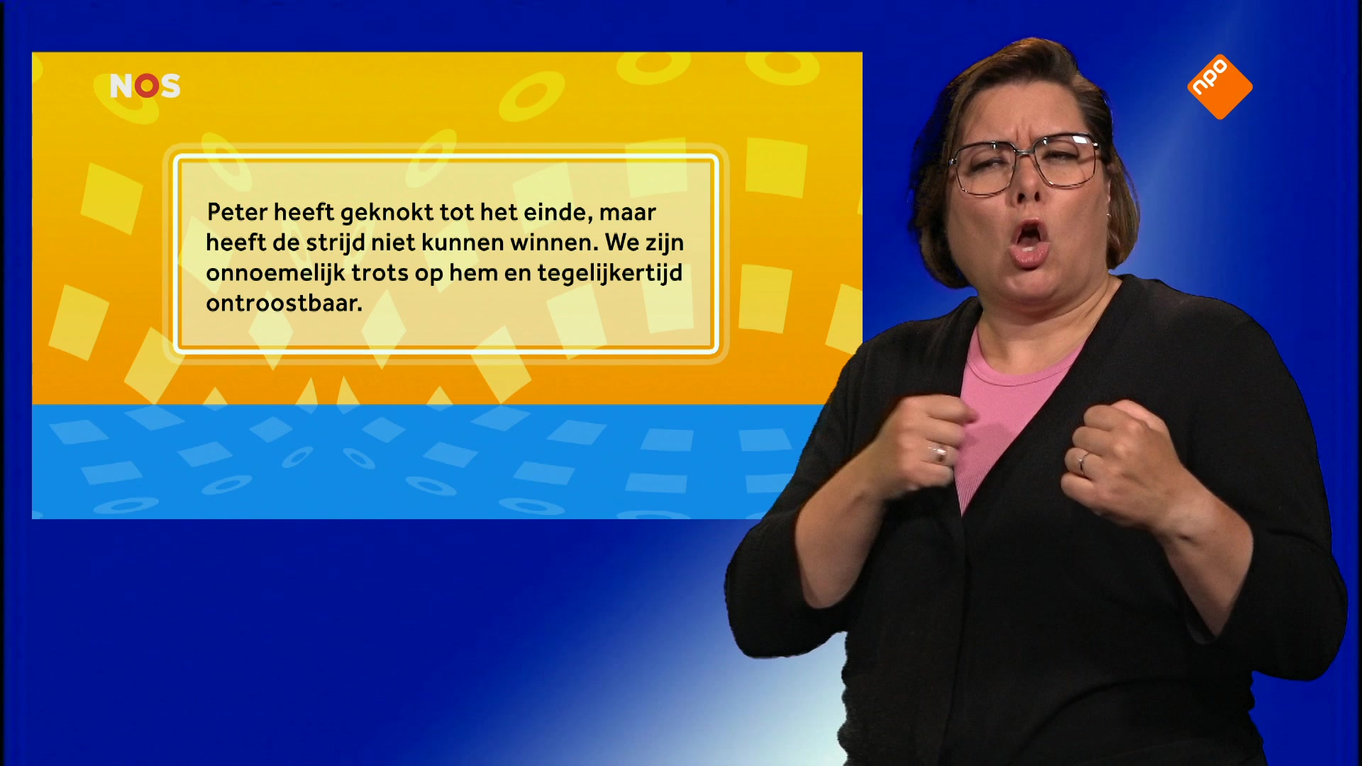 NOS Jeugdjournaal met gebarentolk