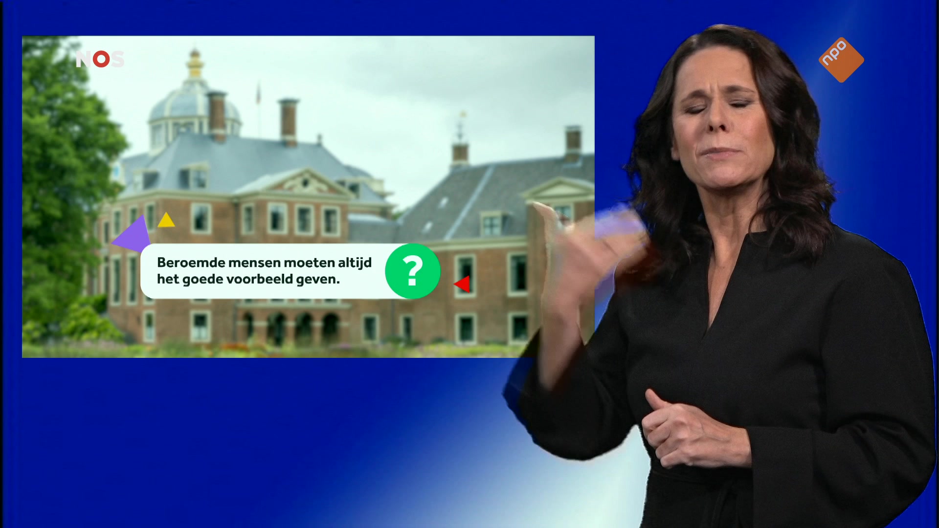 NOS Jeugdjournaal met gebarentolk