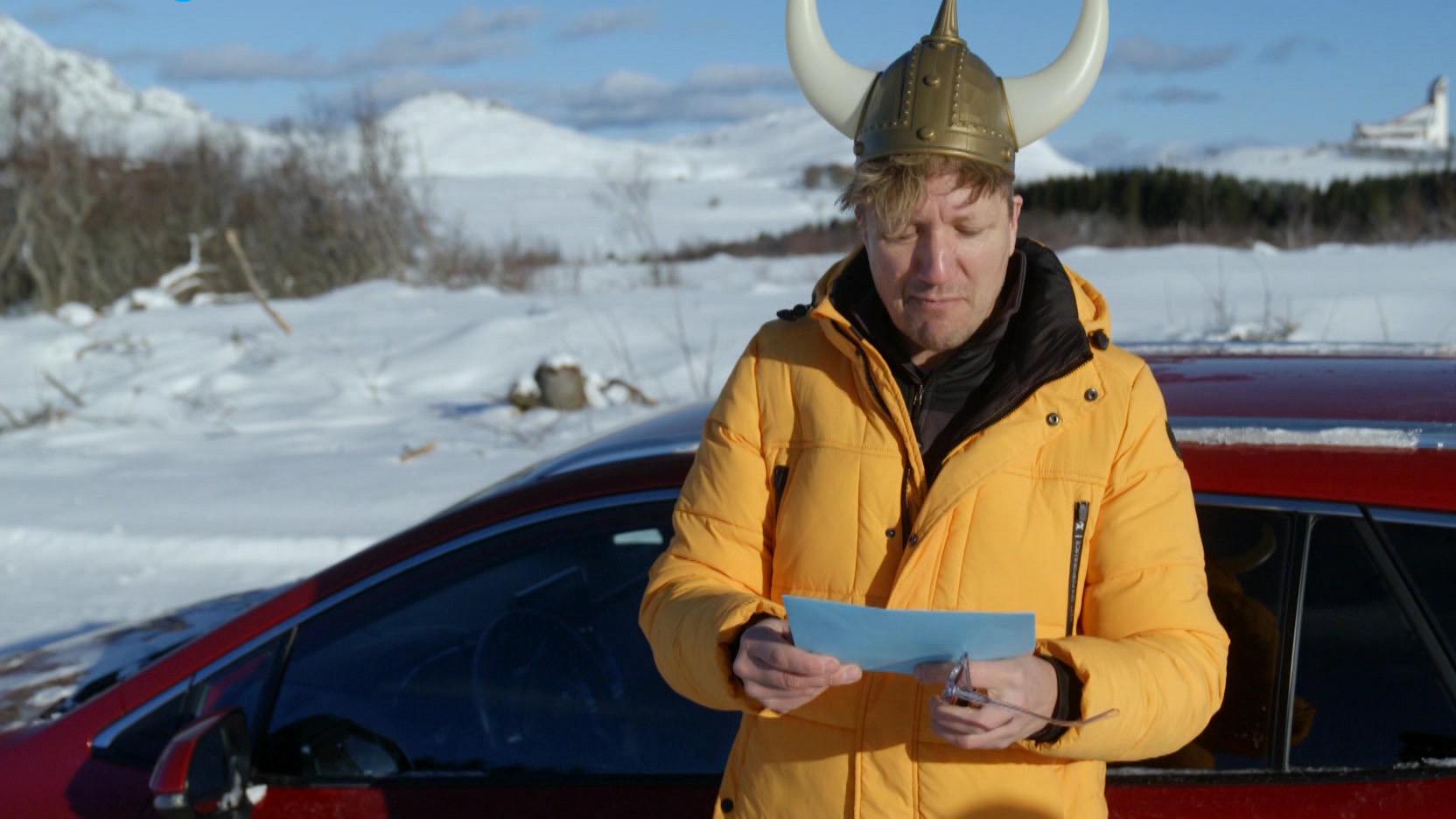 Klaas is voor één dag viking in Noorwegen