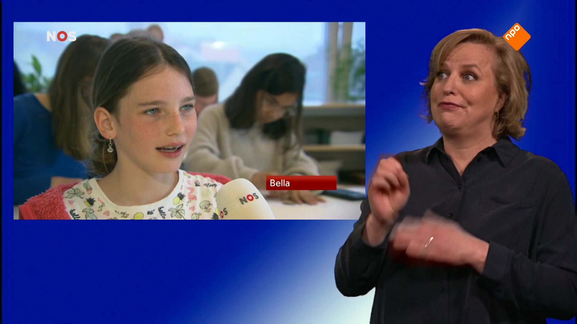 NOS Jeugdjournaal met gebarentolk