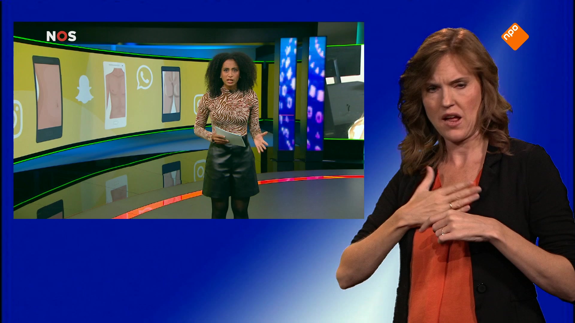 NOS Jeugdjournaal met gebarentolk