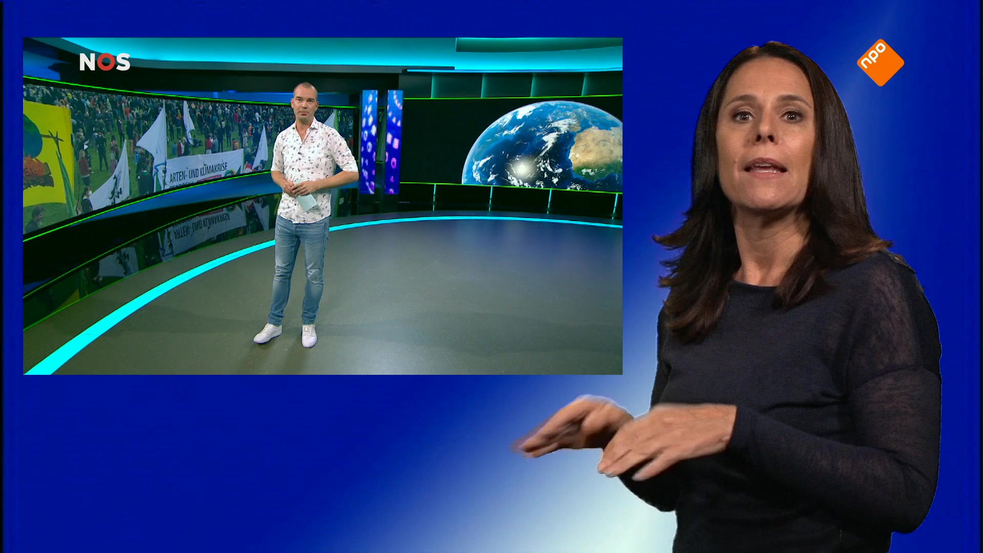 NOS Jeugdjournaal met gebarentolk