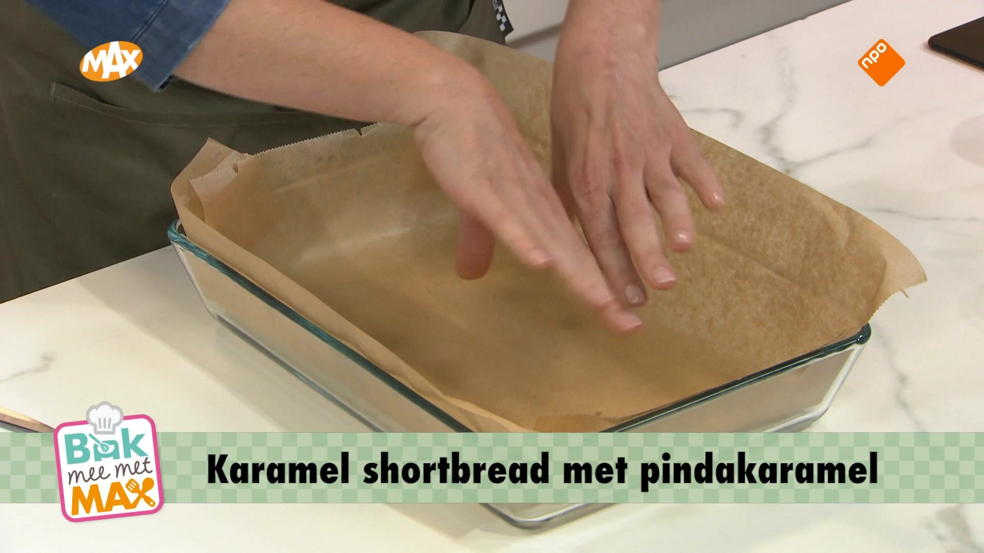Karamel shortbread met pindakaramel