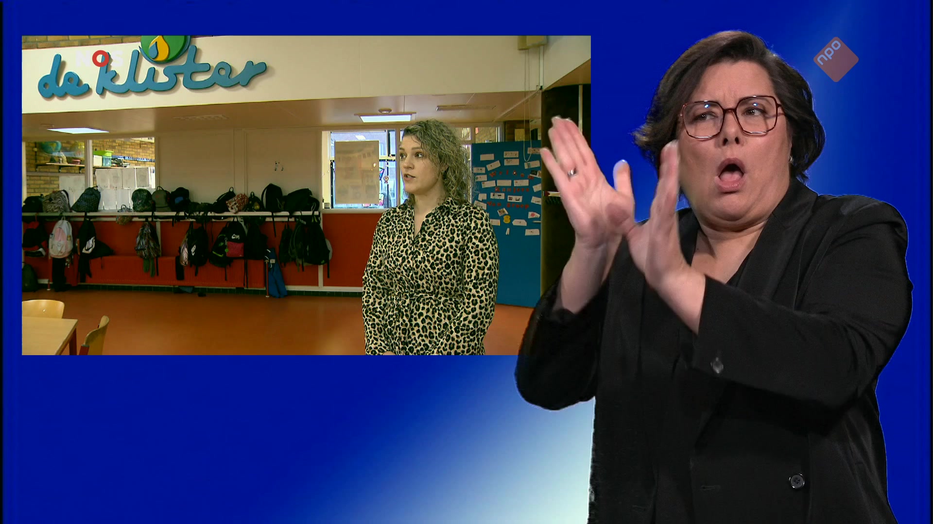 NOS Jeugdjournaal met gebarentolk