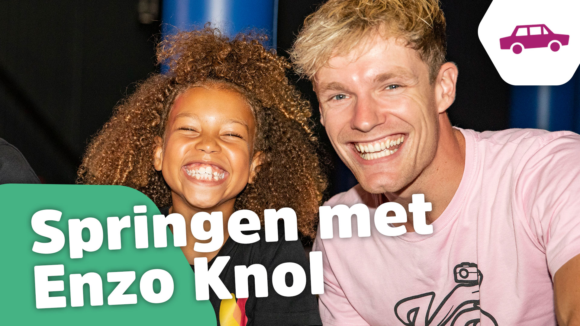 Naar het trampolinepark met Enzo Knol