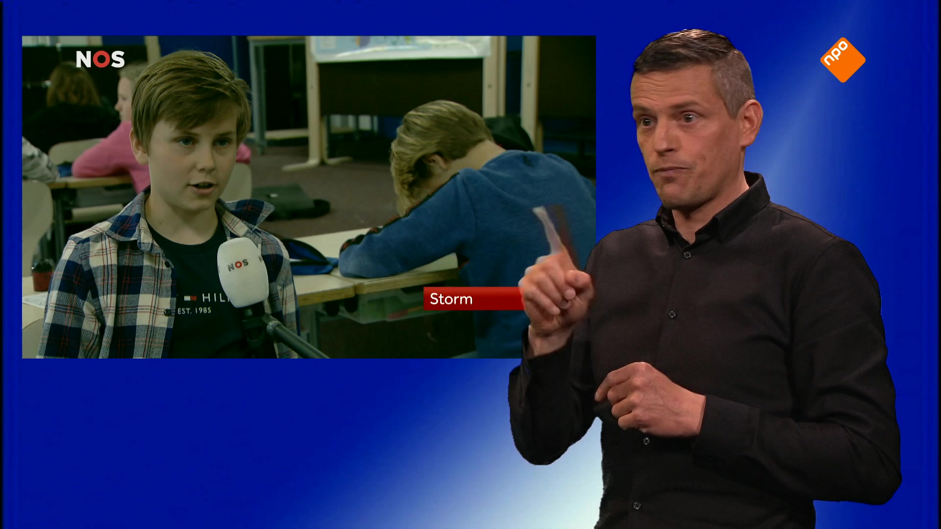 NOS Jeugdjournaal met gebarentolk