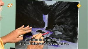 Waterval in de bergen