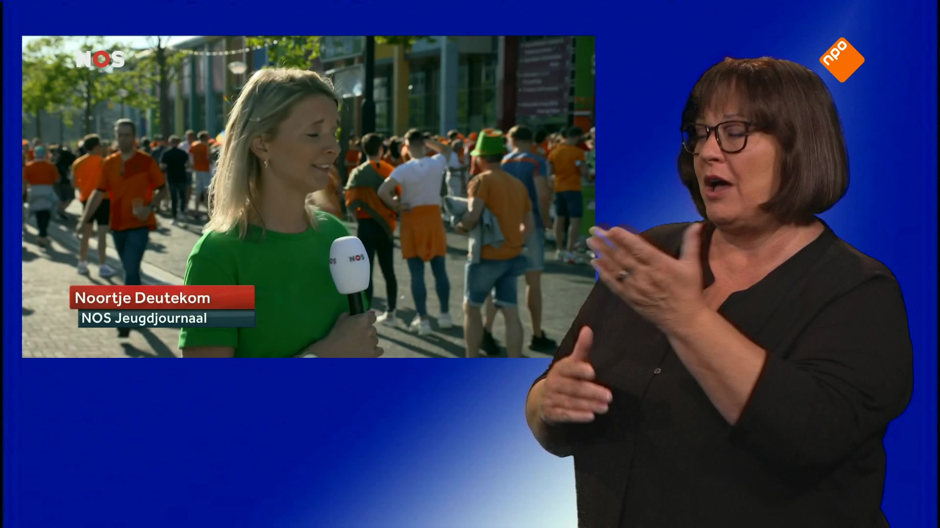 NOS Jeugdjournaal met gebarentolk
